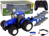 KicsiKocsiBolt Traktormodell 1:24 méretarány, kék, fém 13349