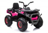 KicsiKocsiBolt XMX607 12V Elektromos Quad 4 darab 45W motorral ,kulcsos indulással, EVA kerekekkel szülői távirányítóval pink 7494