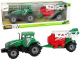 KicsiKocsiBolt Zöld mezőgazdasági traktor piros és zöld permetező súrlódó meghajtással 14839