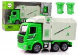 KicsiKocsiBolt Zöld szemeteskocsi mozgatható konténerrel 11048