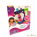 Kiddo Books Dóra és Barátai Szinező Glitteres matricákkal - Kiddo