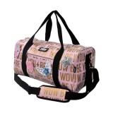 Kids Euroswan WOW Generation: Rózsaszín-arany sporttáska matricákkal 43cm