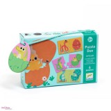 Kié a tojás? - Párosító puzzle (DJECO, 6 db puzzle)