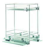 Kihúzható polcos kosár, tompítással