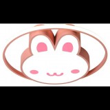 KIK KX3169 LED mennyezeti gyereklámpa, dimmelhető, 60 W, nyuszi (5903039765733)