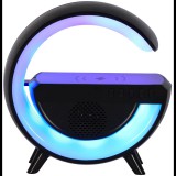 KIK KX3383 Multifunctional Bluetooth RGB speaker with wireless charger, black (57276)