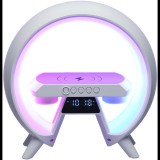 KIK KX3384 Multifunctional Bluetooth RGB speaker with wireless charger, white (57275)