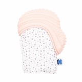 Kikkaboo bébikesztyű, szilikonos rágókával, Szavanna - pink