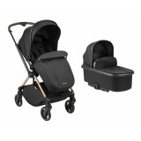 Kikkaboo Lanah, 2in1 babakocsi, átfordítható tolókarral - fekete