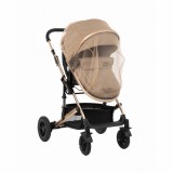 Kikkaboo szúnyogháló - univerzális babakocsira és mózeskosárra bézs