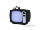 Kikkerland kulcstartó hanggal, LED-es, retro TV