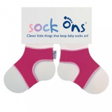 KIKKO Sock Ons Držák ponožek Classic - Fuchsia (0-6m)