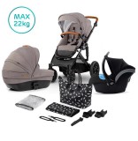 KINDERKRAFT SELECT Kombinált babakocsi Prime 3in1 Beige