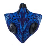 Kinectforce kerékpáros maszk - aktívszén szűrővel, kék