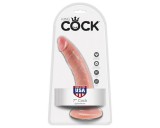 King Cock 7 dildó (18 cm) - natúr