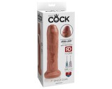 King Cock 7 - élethű dildó (18cm) - sötét natúr