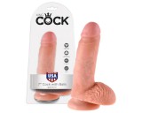 King Cock 7 herés dildó (18 cm) - natúr