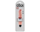 King Cock 7 Stiffy - vízálló, élethű vibrátor (18cm) - natúr