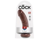 King Cock 8 dildó (20cm) - barna