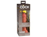 King Cock Elite 6 - tapadókorongos, élethű dildó (15cm) - sötét