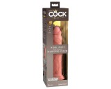 King Cock Elite 9 - tapadókorongos, élethű dildó (23cm) - natúr
