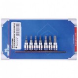 king tony bit készlet   7r. 1/4" furatos 2107pr