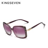 KINGSEVEN díva dizájn női napszemüveg, lila színátmenetes