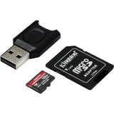 Kingston 128GB Canvas React Plus UHS-II U3 microSDXC memóriakártya KIT (MLPMR2/128GB) - Memóriakártya