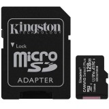 Kingston 128GB microSDXC Canvas Select Plus Class 10 100R A1 C10 Card + adapterrel SDCS2/128GB