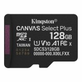 Kingston 128GB microSDXC Canvas Select Plus Gen3 Class 10 UHS-1 A1 V10 adapter nélkül SDCS3/128GBSP