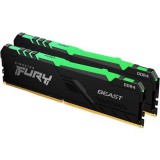 Kingston 16GB DDR5 5200MHz Kit(2x8GB) Fury Beast RGB KF552C40BBAK2-16