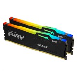 Kingston 16GB DDR5 6000MHz Kit(2x8GB) Fury Beast RGB Black KF560C36BBEAK2-16