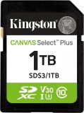 Kingston 1TB SDXC Canvas Select Plus Gen3 Class 10 UHS-1 A1 V10 SDS3/1TB