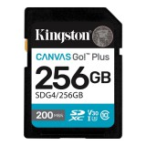 Kingston 256GB Canvas Go Plus Gen4 Class 10 UHS-I U3 V30  SDG4/256GB