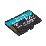 Kingston 256GB microSDXC Canvas Go! Plus Class 10 170R A2 U3 V30 Card adapter nélkül SDCG3/256GBSP