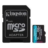 Kingston 256GB microSDXC Canvas Go Plus Gen4 Class 10 UHS-I U3 + adaper SDCG4/256GB