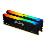Kingston 32GB DDR4 3200MHz Kit(2x16GB) Fury Beast RGB Black KF432C16BB2AK2/32