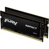 Kingston 32GB DDR4 3200MHz Kit(2x16GB) SODIMM Fury Impact Black KF432S20IBK2/32