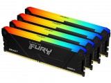 Kingston 32GB DDR4 3600MHz Kit(4x8GB) Fury Beast RGB Black KF436C17BB2AK4/32