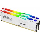 Kingston 32GB DDR5 5600MHz Kit(2x16GB) Fury Beast RGB White KF556C40BWAK2-32