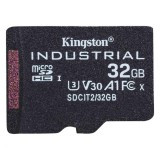 Kingston 32GB microSDHC Class 10 CL10 U3 V30 A1 Industrial adapter nélkül SDCIT2/32GBSP