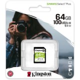 Kingston 64GB Canvas Select Plus Class 10 UHS-1 SDXC memóriakártya