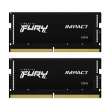 Kingston 64GB DDR5 4800MHz Kit(2x32GB) SODIMM Fury Impact Black KF548S38IBK2-64