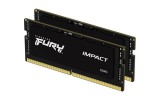 Kingston 64GB DDR5 5600MHz Kit(2x32GB) SODIMM Fury Impact Black KF556S40IBK2-64