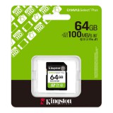 Kingston 64GB SDXC Canvas Select Plus Gen3 Class 10 UHS-I U1 V10 SDS3/64GB