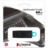 Kingston 64GB Traveler Exodia USB 3.2 Gen 1 pendrive fekete-kék