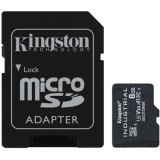 Kingston 8GB Industrial UHS-1 Class10 U3 V30 A1 vízálló microSDHC memóriakártya