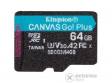 Kingston Canvas Go! Plus 64GB microSD memóriakártya