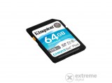 Kingston Canvas Go Plus 64GB SDXC memóriakártya, Class 10, 170R, UHS-I, U3, V30 (SDG3/64GB)