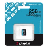 KINGSTON CANVAS GO PLUS MICRO SDXC 256GB UHS-I A2, U3, Class 10 (200/160 MB/s)
